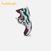 Sapatos Infantis Balabala, Tênis Esportivos Infantis, Tênis de Corrida Respiráveis em Malha para Meninos Primavera e Outono, Tênis de Corrida com Fivela de Botão, Modernos