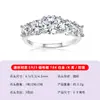 Anillo de Plata S925 con Moissanita Completa para Mujer Joyería de Lujo Brillante Accesible Suministro Directo de Fábrica Anillo