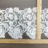 Nova Tira de Renda Bordada Solúvel em Água Branca DIY Acessórios para Bainha de Roupas Feitas à Mão Renda Larga de Seda de Leite Oca Auxiliar