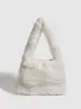 Bolso de Hombro y Axila Moda Casual Versátil Simple Peludo Nuevo Otoño e Invierno Estilo Japonés y Coreano Lindo