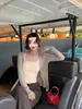 Cubierta de Punto Blanco para Protección Solar 2026 Nuevo Estilo de Verano Vestido Camisola Ropa Exterior Cárdigan Delgado de Seda de Hielo para Mujer