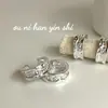 Anillo Onihan de Plata de Ley S925 Lujo Ligero Versátil Estilo Frío Textura Personalidad de Nicho Moda Anillo Abierto