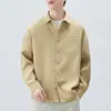 Camisa de Manga Larga Nueva para Hombre Primavera y Otoño 2026, Marca de Tendencia Otoñal, Camisa Casual Holgada Fresca y Elegante para Hombre