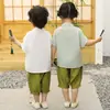 Hanfu infantil, traje Tang estilo chinês para meninos, traje antigo para meninas, roupa tradicional chinesa de verão para performance no Dia das Crianças