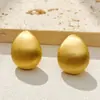 Pendientes Hechos a Mano Cepillados de Plata Mate para Mujer, Pendientes Sencillos de Lujo Ligero, Joyería de Gama Alta, Pendientes Versátiles de Moda Nueva en Stock