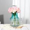 Jarrón de Vidrio Transparente Sencillo con un Estilo Vintage Ins de Alta Gama, Alto Valor Estético Adorno Hidropónico Decoración Flores al por Mayor