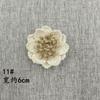 Rolo de linho corda de cânhamo flor cesta de armazenamento bolsa decoração de vestido anel de acessórios estilo pastoral