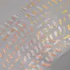 Polvo de Espejo Mágico Textura Pegatinas para Uñas Planas con Adhesivo Posterior Asimétricas Doradas Pegatinas de Arte para Uñas Joyería Estilo Dh Estampado en Caliente