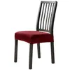 Funda elástica para silla de comedor Funda para silla de hotel Funda para cojín de asiento de silla de comedor para el hogar Funda a prueba de polvo resistente al desgaste para silla de mesa de comedor de hotel