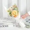 De un solo golpe para ganar el examen de ingreso a la preparatoria ramo inspirador flor de lana tejida a mano girasol regalo de graduación regalo creativo