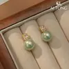 Brincos de Pérola Aitong Jewelry com Cores Deslumbrantes, Brilho Rico, Suaves e Elegantes, Brincos Exquisitos Versáteis de Alta Qualidade