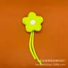 Moda algodón verde corazón prensado flor con cuerda flor de cinco pétalos broche ropa tendencia bolsa calcetines accesorios decorativos accesorios