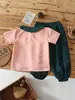 Soporte de Personalización~Ropa para Niños Estilo Princesa Nuevo Conjunto de Dos Piezas Manga Corta Pantalones Anti-Mosquitos Niña Bebé Verano Delgado