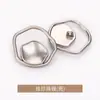 Abrigo Chaqueta Traje de Lana Metálica Hueco Irregular Cosido a Mano Hebilla Formal Accesorios de Ropa Jinda