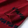 Suéter de Punto de Lana Jacquard Fair Isle de Cuello Medio para Mujer, Nuevo Estilo Primavera Temprana 2026, Corte Holgado, Adelgazante, Top del Año Zodiacal