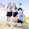 Uniforme de escuela primaria Uniforme de clase Uniforme de jardín de infantes Traje de primavera y otoño Uniforme escolar de dos piezas de manga larga deportivo para niños Reunión deportiva