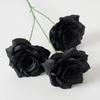 Rosa de Terciopelo Simulado Flor Artificial Individual Flor Falsa Boda Hogar Decoración Día de San Valentín Ramo de Alta Gama Pared
