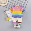 Traje de Verano para Niño 2023 Ropa de Verano Nueva para Niña 1-3 Años 5 Ropa para Bebé Ropa de Moda de Dos Piezas de Manga Corta para Bebé