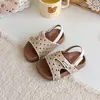Nuevas Sandalias de Verano 2026 para Niños Pequeños, Medianos y Grandes, Zapatos Ligeros de Suela Suave para Niñas, Modernos Zapatos de Playa con Velcro de Lunares