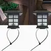 Iluminação solar externa grade de cerca piscina luzes de amarração pátio luzes solares à prova d'água luzes decorativas de ambiente