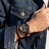 Nuevo Producto Reloj Megir para Hombre Cronógrafo Multifunción Correa de Cuero Genuino Deportivo de Cuarzo Dropshipping 2156