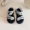 Sandalias para niñas de 6 a 12 años, sandalias de princesa infantiles de verano, zapatos de playa antideslizantes de suela blanda para niñas, zapatos de verano modernos y versátiles