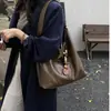 Bolsa de Viaje Melanoid para Mujer 2026 Nuevo Otoño Textura Retro Versátil Bolso de Hombro Bolso Tote de Gran Capacidad