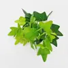 Arranjo Artificial Transfronteiriço de Rabanetes Verdes, Folhas de Batata Doce, Flores Artificiais, Paredes de Plantas Verdes, Decoração de Parede de Gramado, Arranjo de Flores para Grade de Varanda