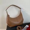 2025 Nova Moda Cor Sólida Casual Casual para o Trabalho Bolsa de Ombro de Grande Capacidade Bolsa Transversal Bolsa de Axila Bolsa de Compras
