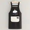 Delantal de Cocina Impermeable Estilo Nuevo para Uso Doméstico, Delantal de Cocina con Texto Impreso para el Trabajo, Ropa de Trabajo Específica para Catering, Transpirable para Adultos