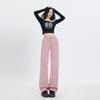 Pantalones Casuales para Viajar Otoño 2025 Jeans Rectos Versátiles para Mujer con Forro de Polar Corto y Largo Regular y Extendido