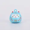 Campana de Viento Estilo Japonés Gato de la Suerte para Buena Fortuna y Bendición, Campana de Viento Lacada Colgante para Teléfono/Llaves
