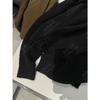 Yuran 26 Nuevo Estilo de Principios de Primavera Hilo de Algodón Orgánico Cuello Profundo Suave y Relajado Suéter de Punto Oversize
