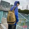 Mochila de Lona Mochila para Hombre Ocio al Aire Libre Viaje Sencillo Fitness Ligera Deportiva Gran Capacidad Estudiante Mochila Escolar