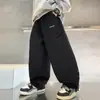 Pantalones de Primavera para Niños 2026 Estilo Nuevo, Pantalones Deportivos Holgados para Niños Mayores, Modernos Pantalones de Chándal con Cordón para Niños, Transfronterizo