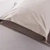 Fronha Simples Listrada Tricô Algodão Fronha Única Algodão Jersey Algodão Puro Par de Fronhas Venda Direta