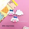 Transparente Destello Fino Gato de Dibujos Animados Conejo Cachorro Accesorios de Resina DIY Funda de Teléfono Broche para Tocados Caja de Almacenamiento Parche