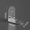 Soporte angular de acero inoxidable fijador de ángulo recto de 90 grados conector de soporte triangular de hierro pieza de refuerzo tipo ferretería soporte de estante