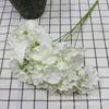 Hortensia Mallorca Boda Decorativa Flor Falsa Ramo de Hortensias Nuevo Ramo de 5 Cabezas Ramo de Hortensias Sin Hojas
