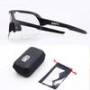 Gafas de Sol con 3 Lentes, a Prueba de Viento, para Ciclismo, Ciclismo de Montaña, Ciclismo de Carretera, Polarizadas, Protección UV, Running
