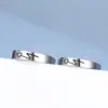 Anillos de Pareja para Hombres y Mujeres, Grabado Personalizado, Estilo Estudiante, Diseño Simple Coreano y Japonés, Anillos de Moda, Regalo para Novia, Estilo de Pareja