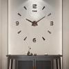 Reloj de Pared Estéreo 3D Reloj Divertido Reloj Creativo Decoración de Sala de Estar Dormitorio Reloj de Pegatina de Pared Reloj Espejo Simple Moda Normcore