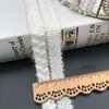 Cinta Tejida de Hilo de Felpa Blanco y Negro en Stock Adorno de Cinta Cinta de Flecos Decoraciones para Bordes de Ropa Accesorios para el Cabello DIY