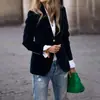 2025 Primavera Nuevo Producto Estación Independiente de Amazon Ebay Europeo y Americano Terciopelo Dorado Elegante Elegante Slim Chaqueta de Traje Pequeña