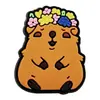 Novos Charms para Sapato Crocs Capivara Série Brincadeira Desenho Animado Fivelas de Sapato PVC Borracha Macia Acessórios para Sapato Decorações DIY para Sapato