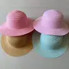 Sombreros de paja DIY listos para usar transfronterizos para niños al por mayor, bordado de logotipo personalizado en lotes pequeños, venta directa del fabricante, sombreros promocionales
