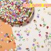 Cerâmica macia fatiada nail art Sequins telefone shell beleza diy unha decoração patch slime cristal enchimento de lama