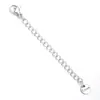 Cadena de Extensión para Collar de Acero de Titanio con Cierre de Langosta Cadena de Cola de Marca 18K Cadena de Extensión Ajustable Accesorios para Joyería DIY