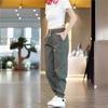 Pantalones de otoño estilo japonés, holgados y modernos, de marca, para mujer, estilo americano, para mujer joven, con múltiples combinaciones y con lazo en las piernas.