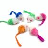 Venta al por mayor de juguetes para gatos nuevos, peluche de ratón, mascota, para aliviar el aburrimiento, ratón de color, divertido para jugar.